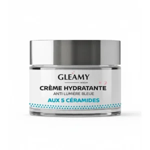 GLEAMY Crème Hydratante Anti-Lumière Bleue aux 5 Céramides 50 ml
