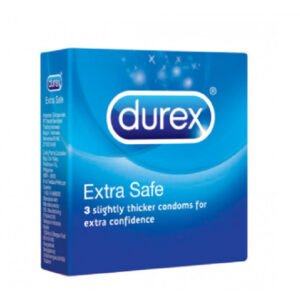 Durex - Extra Safe Préservatifs Extra Lubrifiés 3 unités