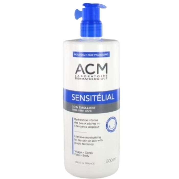 ACM Sensitélial Soin Émollient – peaux sèches à tendance atopique – 500 ml ✓