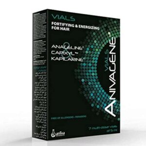 Anivagene Ampoules Fortifiantes & Énergisantes – Traitement anti-chute  – 7 ampoules de 5 ml ✓