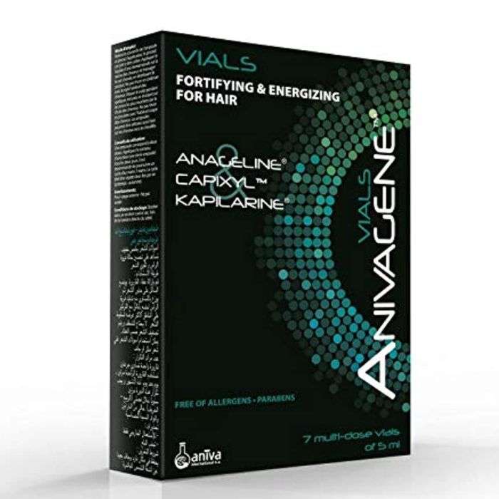 Anivagene Ampoules Fortifiantes & Énergisantes – Traitement anti-chute  – 7 ampoules de 5 ml ✓