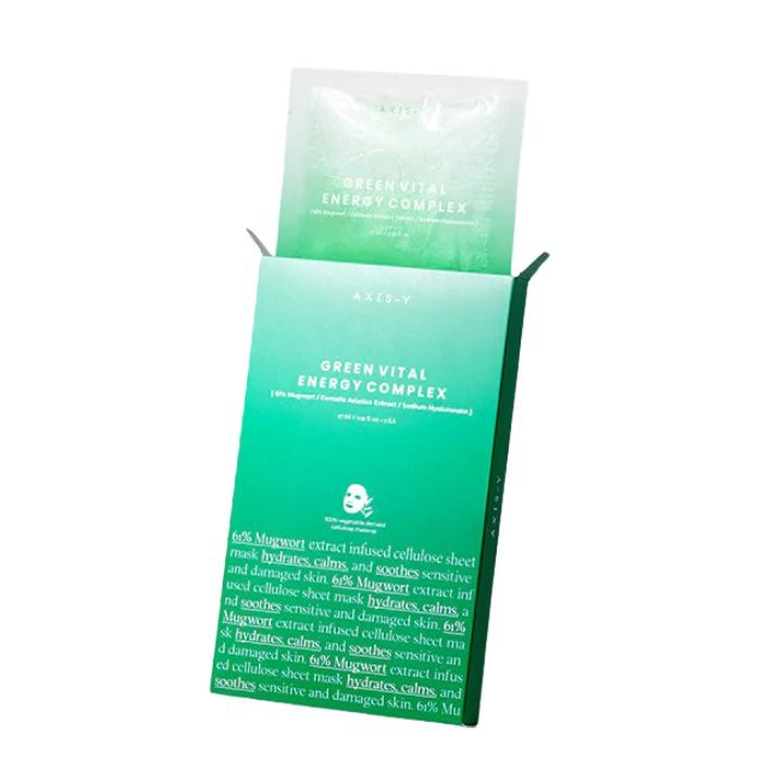 AXIS-Y Mugwort Green Vital Energy Complex Sheet Mask – Pack de 5 ✓