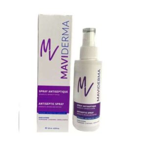 MAVIDERMA Spray Antiseptique 125 ml – Désinfectant Sans Alcool & Apaisant