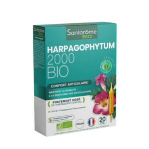 Santarome Harpagophytum Bio 2000 20 ampoules confort articulaire