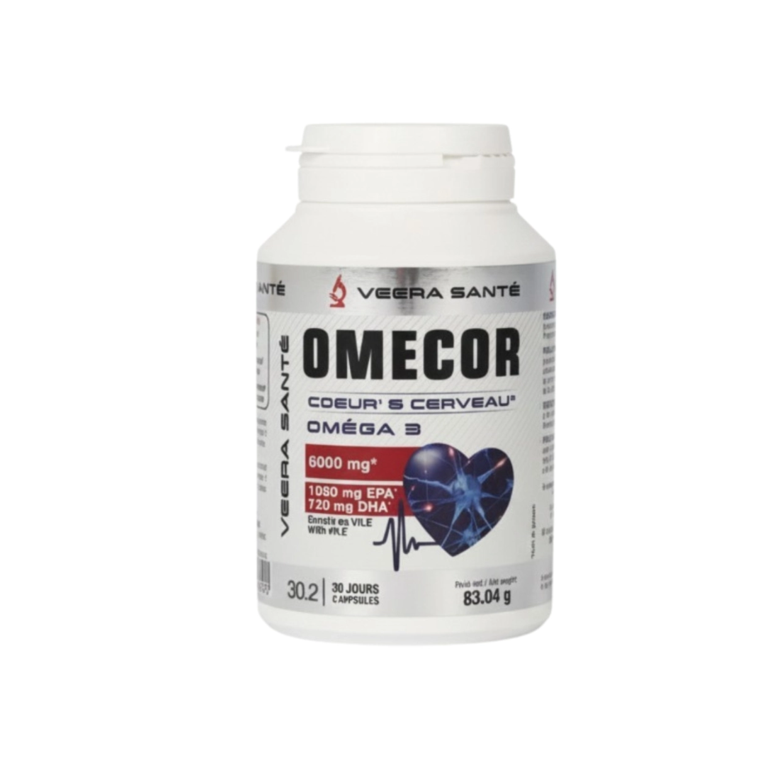 Eric Favre Omecor Omega 3 Cœur & Cerveau 6000 mg 60 capsules