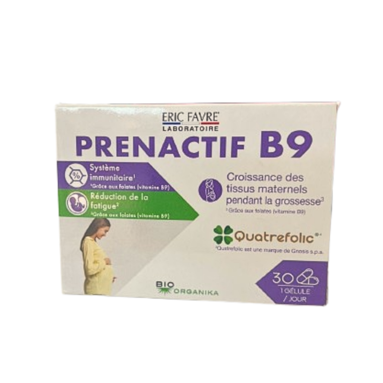 Eric Favre Prenactif B9 30 gélules – vitamine B9 Quatrefolic grossesse